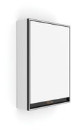 Nimco LED zrcadlová skříňka 50 cm černá levá – dotykové nastavení jasu a barvy GAC-10001LVX-90 - Bathroom Cabinet