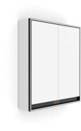 Nimco LED zrcadlová skříňka 60 cm černá – dotykové nastavení jasu a barvy GAC-10002VX-90 - Bathroom Cabinet