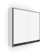 Nimco LED zrcadlová skříňka 80 cm černá – dotykové nastavení jasu a barvy GAC-10003VX-90 - Bathroom Cabinet