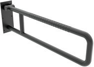 Nimco Safety Handrail for Bathroom and Toilet, Black, Foldable – 80cm, Stainless Steel, Load Capacity 150kg BMSC-9080-90 - Handrail