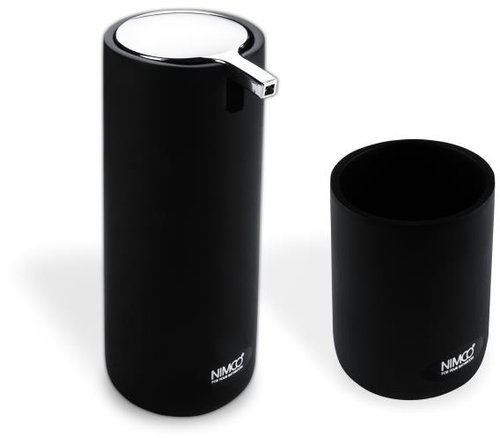 NIMCO Omi liquid soap dispenser with cup OM 1605831-90 - Soap Dispenser - Main image