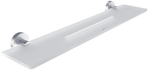 Nimco Shelf 60 cm for bathroom and shower - Unix stainless steel - Bathroom Shelf - Main image