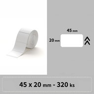 Niimbot štítky R 45x20mm 320ks Bílé pro B21, B21S, B3, B1S - Papírové štítky