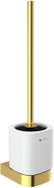 NIMCO stainless steel toilet set (ceramic), Nikau brushed gold - Toilet Brush