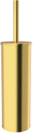 NIMCO Unix brushed gold stainless steel toilet brush set, wall-mounted or freestanding, no drilling  - Toilet Brush