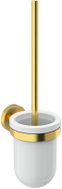NIMCO stainless steel low toilet brush set (ceramic), no-drill Unix brushed gold - Toilet Brush