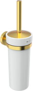 NIMCO stainless steel toilet set (ceramic), drill-free Unix brushed gold - Toilet Brush