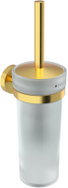 NIMCO stainless steel toilet brush set (glass), drill-free, Unix, brushed gold - Toilet Brush
