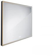 Nimco LED zrcadlo 60 × 60 cm černé - dotykové s nastavením jasu a barvy ZPC 13066VX - 90 - Zrcadlo