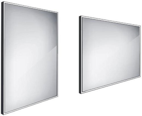 NIMCO ZPC 13002V-90 black LED mirror 600 × 800 - Mirror - Main image