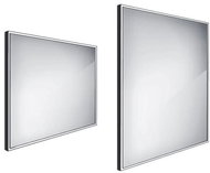 Nimco LED zrcadlo 80 × 70 cm černé - dotykové nastavení barvy ZPC 13003V-90 - Zrcadlo