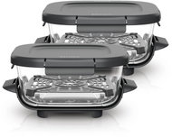 Ninja® XSKLIDPLT2EUUK CRISPi CleanCrisp set of 2 glass dishes 1.4L with snap-on lids - Fryer Accessory