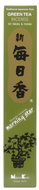 Nippon Kodo Japanese scented sticks 50 pcs Green Tea - Incense Sticks