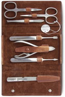 NIPPES SOLINGEN Men's leather manicure set WHISKEY No. 1015 brown - Manicure Set