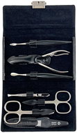 NIPPES SOLINGEN Dámská kožená sada na manikúru RAUTE č.1036 šedá - Manicure Set