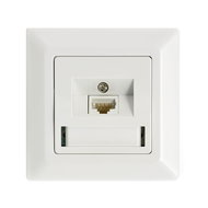 Solarix, CAT6, UTP, 1x RJ45, pod omítku, bílá - Socket