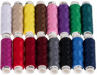 Stoklasa Unipoly mix of uni colours, on blister pack, set of 16 - Sewing Thread