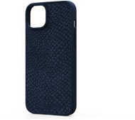 Njord iPhone 15 Plus Salmon Leather Magsafe Case Blue tok - Telefon tok
