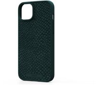 Njord iPhone 15 Plus Salmon Leather Magsafe Case Green tok - Telefon tok