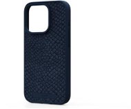 Njord Salmon Leather Magsafe Case for iPhone 15 Pro Blue - Kryt na mobil