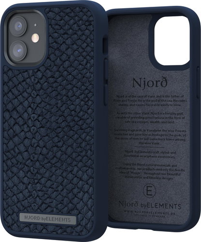 Njord Vatn Case for iPhone 12 Mini Petrol - Phone Cover - Main image