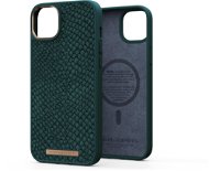 Njord iPhone 14 Max Salmon Leather Magsafe Case Green - Handyhülle