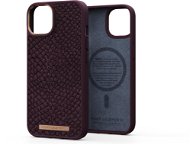 Njord iPhone 14 Salmon Leather Magsafe Case Rust - Telefon tok