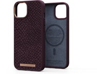 Njord iPhone 14 Salmon Leather Magsafe Case Rust - Phone Cover