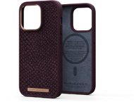 Njord iPhone 14 Pro Salmon Leather Magsafe Case Rust - Telefon tok