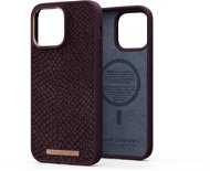 Njord iPhone 14 Pro Max Salmon Leather Magsafe Case Rust - Telefon tok