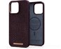 Njord iPhone 14 Pro Max Salmon Leather Magsafe Case Rust - Telefon tok
