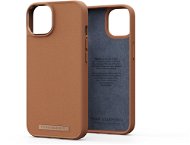 Njord iPhone 14 Genuine Leather Case Cognac - Telefon tok