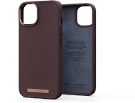 Njord iPhone 14 Max Genuine Leather Case Cognac - Telefon tok