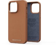 Njord iPhone 14 Pro Max Genuine Leather Case Dark Brown - Kryt na mobil