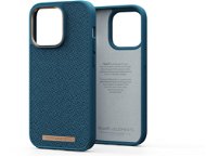 Njord iPhone 14 Pro Woven Fabric Case Deep Sea - Telefon tok