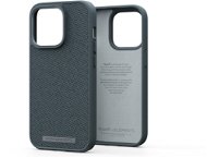 Njord iPhone 14 Pro Woven Fabric Case Dark Grey - Kryt na mobil