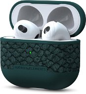 Njord AirPods 3 - Dark Green, kůže z lososa - Headphone Case