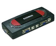 Edimax EK-4USK, 4 porty USB + audio, plastový kryt + 4x KVM kabely, audio přes USB - -