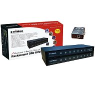 Edimax EK-162C, 16 portů do 19" racku KVM dataswitch, 1x lokální + 1x vzdálená (RJ45) konzole, OSD m - -