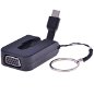 PremiumCord Adaptér USB-C male na VGA female, zasúvací kábel a krúžok na kľúče - Redukcia
