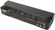 ATEN KVM (USB, 2× DP, Audio) 4:1, USB + USB 3.0 hub, 8K@60Hz - Toggle Switch