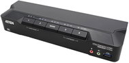 ATEN KVM (USB, DP, Audio) 4:1, USB 3.0, 8K - Toggle Switch