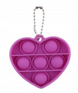 KIK Anti-stress keyring - anxiety reliever purple heart - Keychain