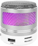 ISO 9099 LED Mini Bluetooth Speaker Silver - Bluetooth Speaker