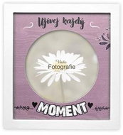 Nekupto Fotorámeček čtvercový Užívej každý moment   - Fotorámeček