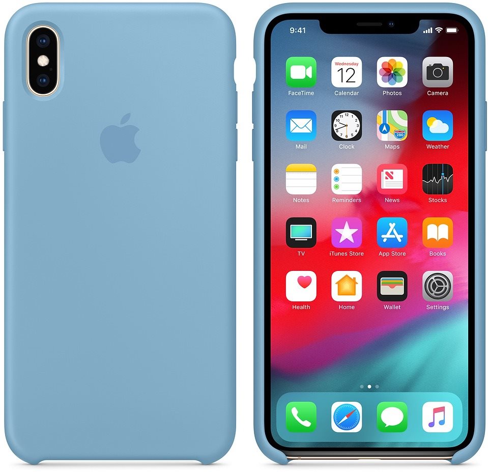 iPhone XS Max Silicone Case - Cornflower