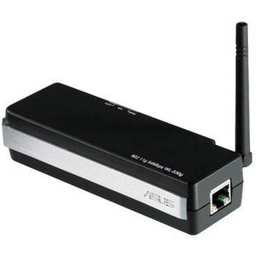 ASUS WL-530g mini WiFi Access Point/ Bridge/ Switch - 802.11g (54Mbps), 4x10/100, 1xWAN - - - Main image