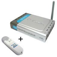 D-Link DI-524 s USB adaptérem DWL-122 - Router