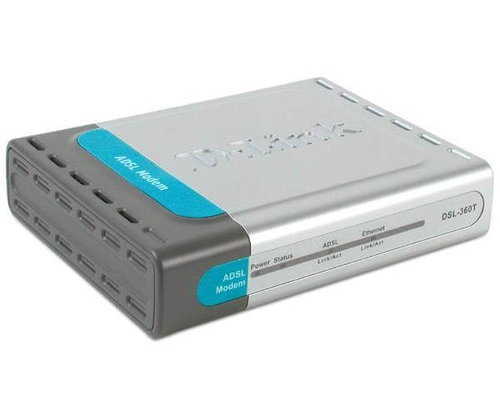 D-Link DSL-360T externí ADSL modem (Annex B), 1x RJ11, 1x LAN - - - Main image