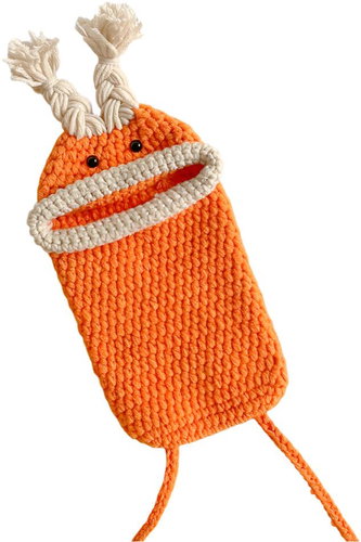 ANNAM Crochet bag orange - Handbag - Main image